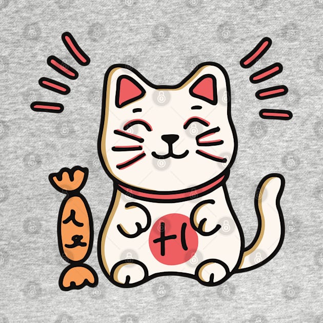 Cute Chinese Cat Cartoon by Kawaii Bomb